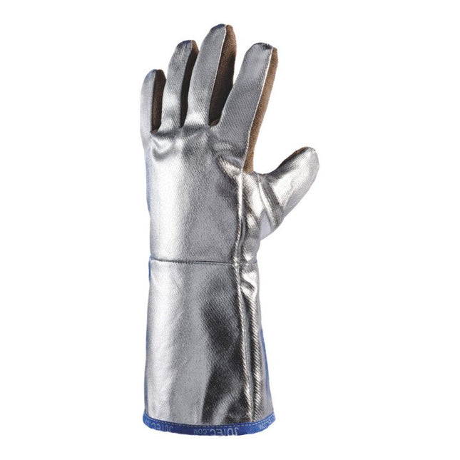 Guantes de protección contra el calor JUTEC Guante de 5 dedos 10 marrón/plata ( 4000371190 )