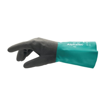 ANSELL AlphaTec 58-430 chemical gloves size 10 bottle green/anthracite grey ( 4000371413 )