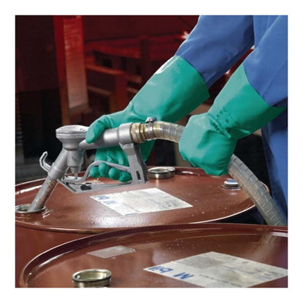 Rękawice chemiczne ANSELL AlphaTec Sol-Vex 37-675 rozmiar 9 zielone ( 4000371485 )