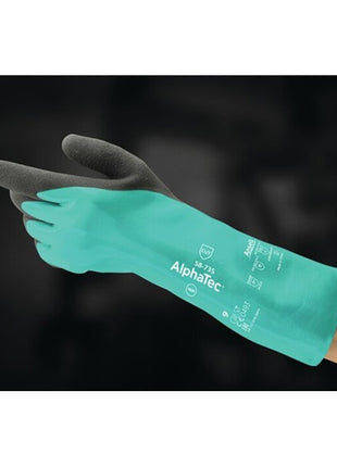 ANSELL guantes químicos AlphaTec 58-735 talla 10 verde (4000371504)