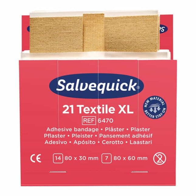 SALVEQUICK plaster strips Salvequick textile plasters extra large ( 4000386492 )
