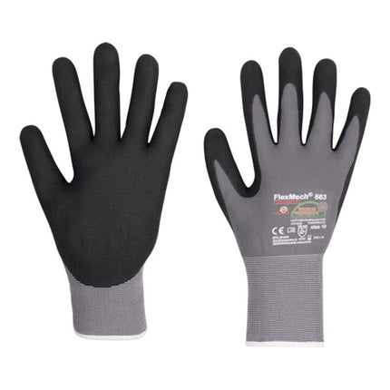 HONEYWELL FlexMech 663 gloves size 6 grey/black ( 4000391106 )