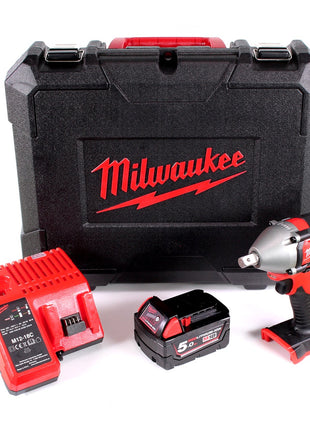 Milwaukee M18 BIW12-501C 18V Akku Schlagschrauber + 1x Akku 5,0Ah + Ladegerät + Koffer - Toolbrothers