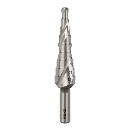 RUKO step drill bit drilling range 4-12 mm ( 4000601707 )