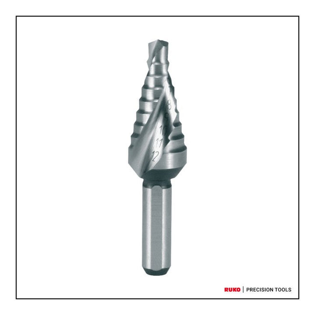 RUKO step drill bit drilling range 4 - 12 mm ( 4000601752 )