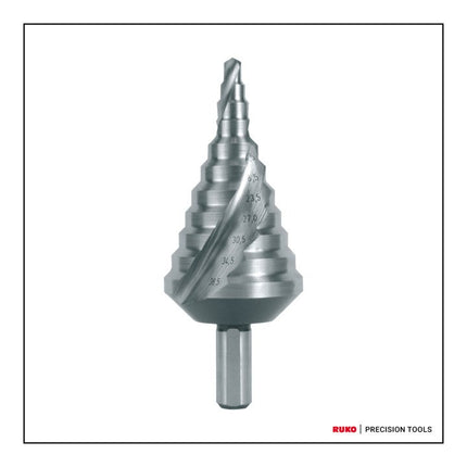 Broca escalonada RUKO gama de perforación 5,3 - 38,5 mm ( 4000601760 )