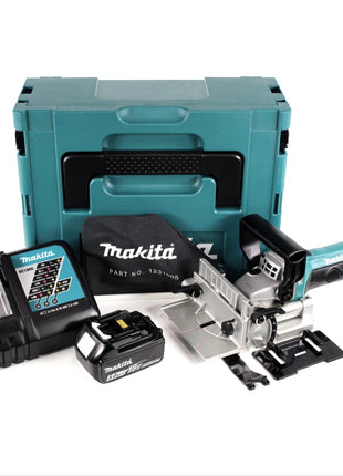 Makita DPJ 180 RT1J 18 V Li-Ion Akku Nutfräse im Makpac + 1 x 5,0 Ah Akku + Ladegerät - Toolbrothers