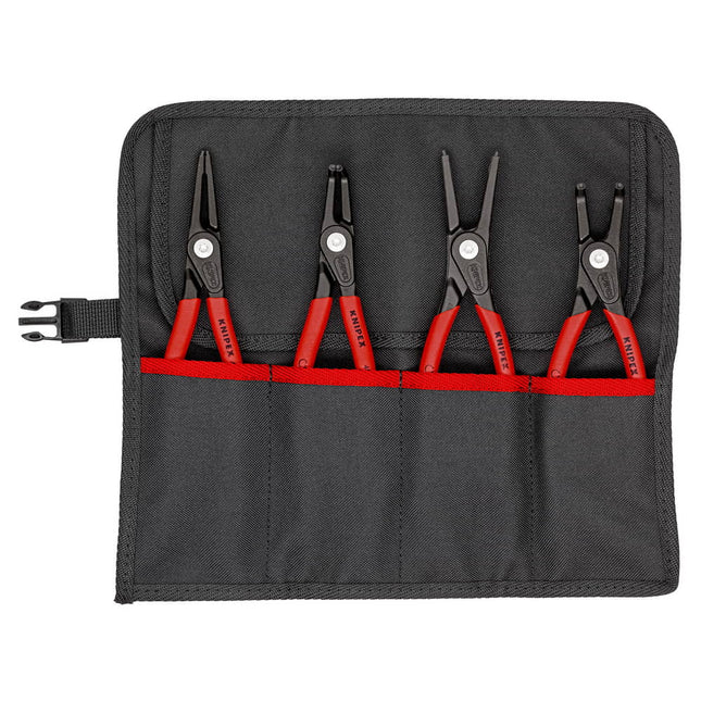 Set di pinze per anelli di sicurezza KNIPEX da 4 pezzi in astuccio arrotolabile ( 4000795455 )