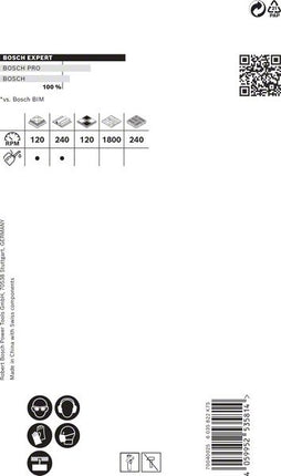 Sierra perforadora BOSCH Expert Sierra para materiales duros diámetro 73 mm profundidad de corte 60 mm (4000800256)