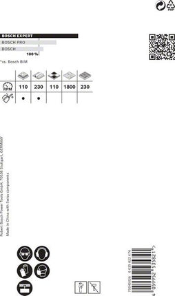 Sierra perforadora BOSCH Expert Sierra para materiales resistentes diámetro 76 mm profundidad de corte 60 mm (4000800257)