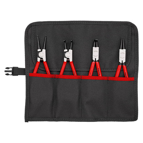 KNIPEX Juego de alicates para arandelas, 4 piezas en bolsa enrollable (4000810634)