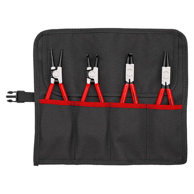 Set di pinze per anelli di sicurezza KNIPEX 4 pezzi in astuccio arrotolabile ( 4000810634 )