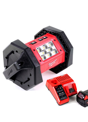 Milwaukee M18 AL-401C Akku LED Flutstrahler mit 1100 Lumen + 1x 4,0 Ah Akku + Universal Ladegerät - Toolbrothers