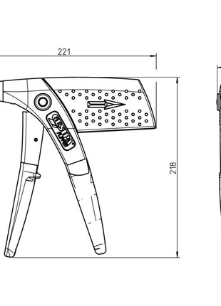 GESIPA Remachadora manual Flipper® longitud 221 mm (4000813035)