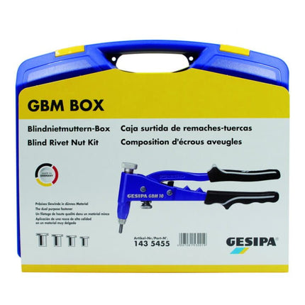 GESIPA Boîte d'assortiment d'écrous aveugles  156 pièces ( 4000813093 )