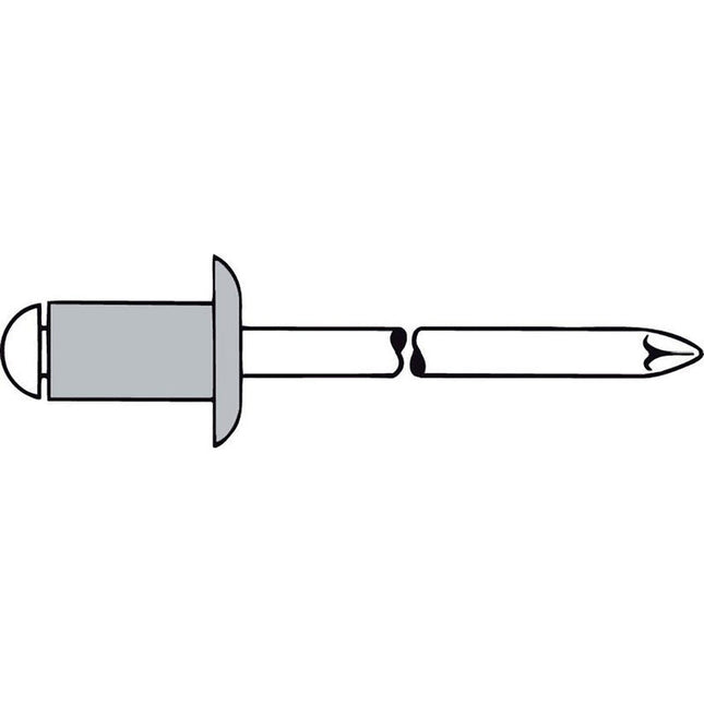 GESIPA blind rivet Rivet shank d x l 6 x 16 mm ( 4000813243 )