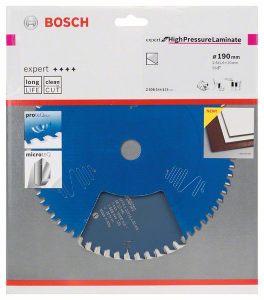 BOSCH Circular saw blade Outer Ø 190 mm Number of teeth 56 TR-F ( 4000815468 )