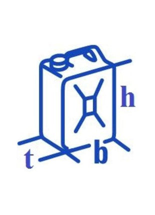 Bidón doble de combustible HÜNERSDORFF PROFI 5,5 + 3 l (4000818958)