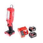 Milwaukee M18 IL-502C Akku Inspektionsleuchte mit 300 Lumen Solo + 2x 5,0 Ah Akku + Universal Ladegerät - Toolbrothers