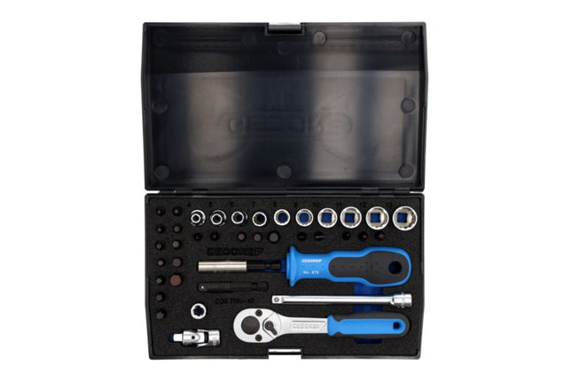 Juego de llaves de vaso GEDORE D 20 TMU-10 40 piezas 1/4 ″ ( 4000820559 )