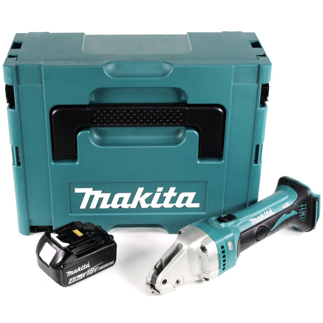 Makita DJS 161 M1J 18 V Li-Ion Akku Blechschere im Makpac + 1 x 4,0 Ah Akku - ohne Ladegerät - Toolbrothers