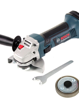 Bosch GWS 18 V-Li Professional 115 mm Akku Winkelschleifer + 1 x SDS clic M14 Schnellspannmutter - ohne Akku, ohne Ladegerät - Toolbrothers