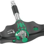 WERA Lever-action reversible ratchet 411 A RA Cross-handle 1/4 ″ Teeth 80 ( 4000822452 )