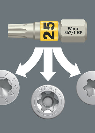 Zestaw dużych bitów WERA Bit-Box 20 TX HF T 20 Długość 25 mm ( 4000822458 )