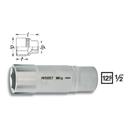 HAZET socket 900LG 1/2 ″ hexagon ( 4000822717 )