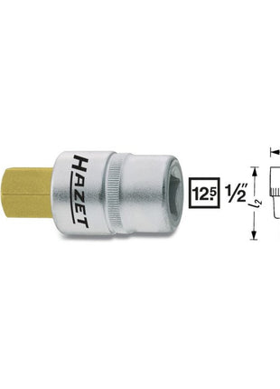 HAZET Steckschlüsseleinsatz 986 1/2 ″ Innen-6-kant ( 4000822750 )