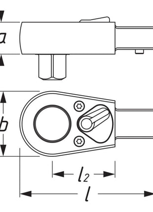 Grzechotka dźwigniowa HAZET 3/8 ″ 9 x 12 mm ( 4000822818 )