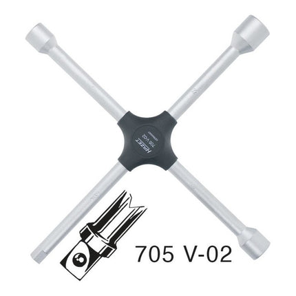 Chiave a croce HAZET 705V-02 17 x 19 x 22 x 12,5 mm (1/2″ quadrato) ( 4000822845 )