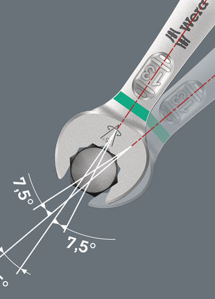 WERA Llave de boca doble Joker 6005 8 x 9 mm longitud 123 mm (4000823160)