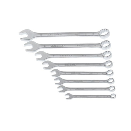 GEDORE Zestaw kluczy płasko-oczkowych 7-08 8-częściowy Szerokość klucza płaskiego 10-24 mm ( 4000823620 )