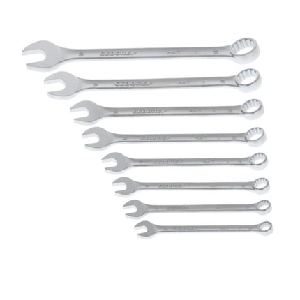 GEDORE Zestaw kluczy płasko-oczkowych 7-080 8-częściowy Szerokość klucza płaskiego 8-19 mm ( 4000823621 )