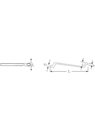 STAHLWILLE llave de estrella doble 20 10 x 13 mm 220 mm (4000826081)