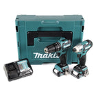 Makita CLX 205 AJ HP332D 10,8 V Akku Schlagbohrschrauber und TD111D Akku Schlagschrauber + 2 x 2,0 Ah Akku + Ladegerät - Toolbrothers