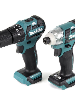 Makita CLX 205 AJ HP332D 10,8 V Akku Schlagbohrschrauber und TD111D Akku Schlagschrauber + 2 x 2,0 Ah Akku + Ladegerät - Toolbrothers