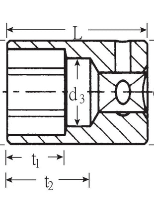 Inserto de llave de vaso STAHLWILLE 40 1/4″ 6 puntas (4000826213)