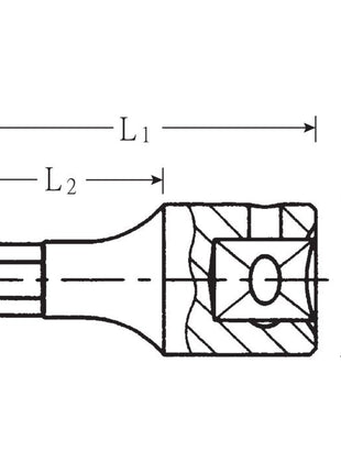 STAHLWILLE inserto para llave de vaso 44 K 1/4″ hexágono interior (4000826257)