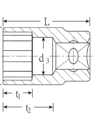 STAHLWILLE Klucz nasadowy 50 1/2 ″ 12-kątny ( 4000826371 )