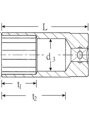 STAHLWILLE Steckschlüsseleinsatz 51 1/2 ″ 12-kant ( 4000826372 )