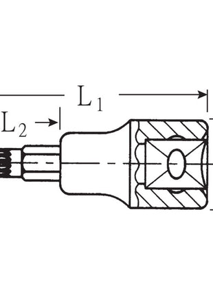 STAHLWILLE Steckschlüsseleinsatz 54 X 1/2 ″ Innen-Vielzahn ( 4000826414 )