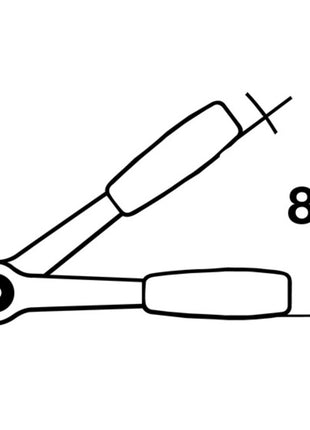 ENDRES TOOLS Cliquet réversible 1/2 ″ 45 dents ( 4000826887 )