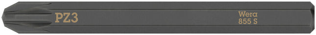 WERA Bit 855 S PZ 3 x 70 mm 1/4 ″ PZ 3 Length 70 mm ( 4000827262 )