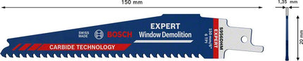 BOSCH Reciprocating saw blade Expert Window Demolition S 956 DHM Length 150 mm Width 6 mm ( 4000837426 )