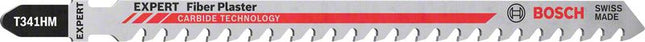 Lama per seghetto alternativo BOSCH Fibre Plaster T 341 HM Lunghezza totale 132 mm ( 4000837441 )