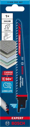 BOSCH Reciprocating saw blade Expert Fibre Plaster S 641 HM Length 150 mm Width 19 mm ( 4000837443 )