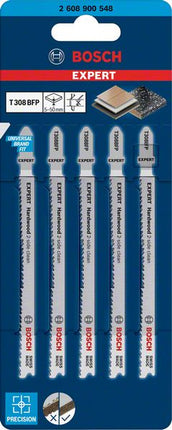 Hoja de sierra de calar BOSCH Hardwood 2 caras T 308 BFP longitud total 117 mm (4000837447)