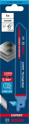 Hoja de sierra de sable BOSCH Expert Thin Tough Metal longitud 150 mm ancho 19 mm (4000837492)